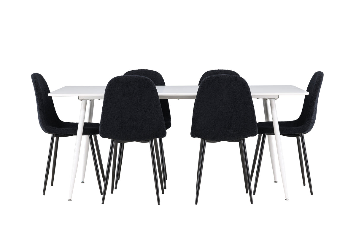Silar Matbord med Polar Stolarna – MDF