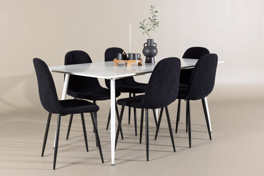 Silar Matbord med Polar Stolarna – MDF