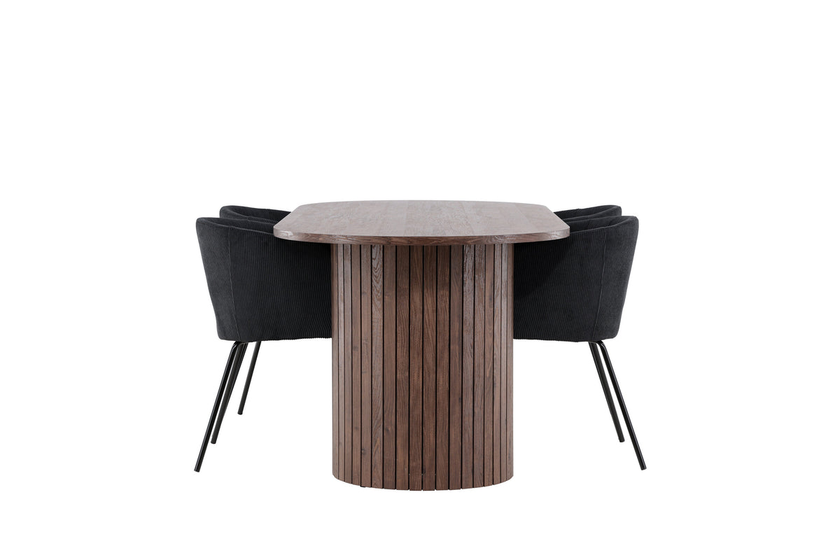 Härön Matbord med Berit Stolarna – MDF