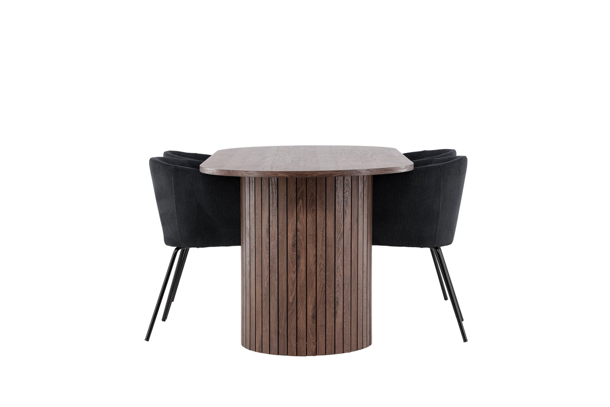 Härön Matbord med Berit Stolarna – MDF