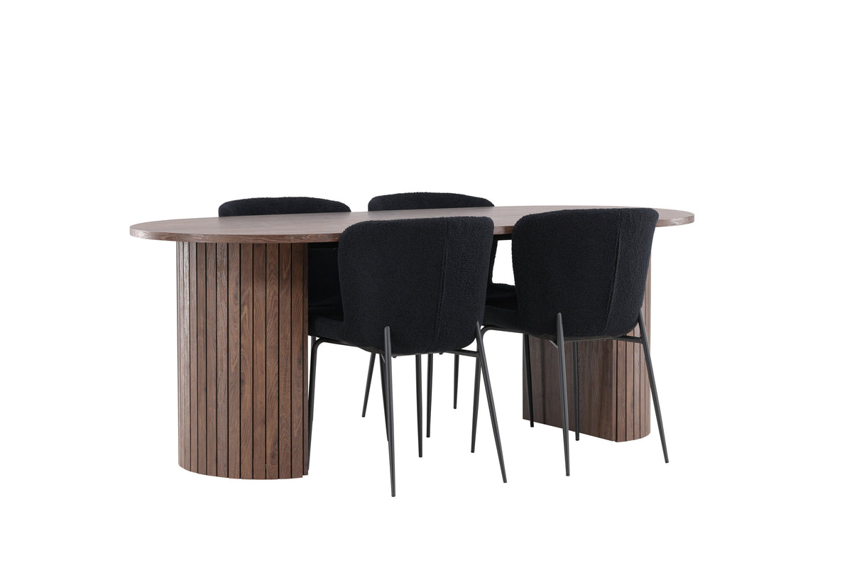 Härön Matbord med Modesto Stolarna – MDF