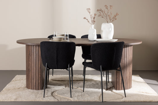 Härön Matbord med Modesto Stolarna – MDF