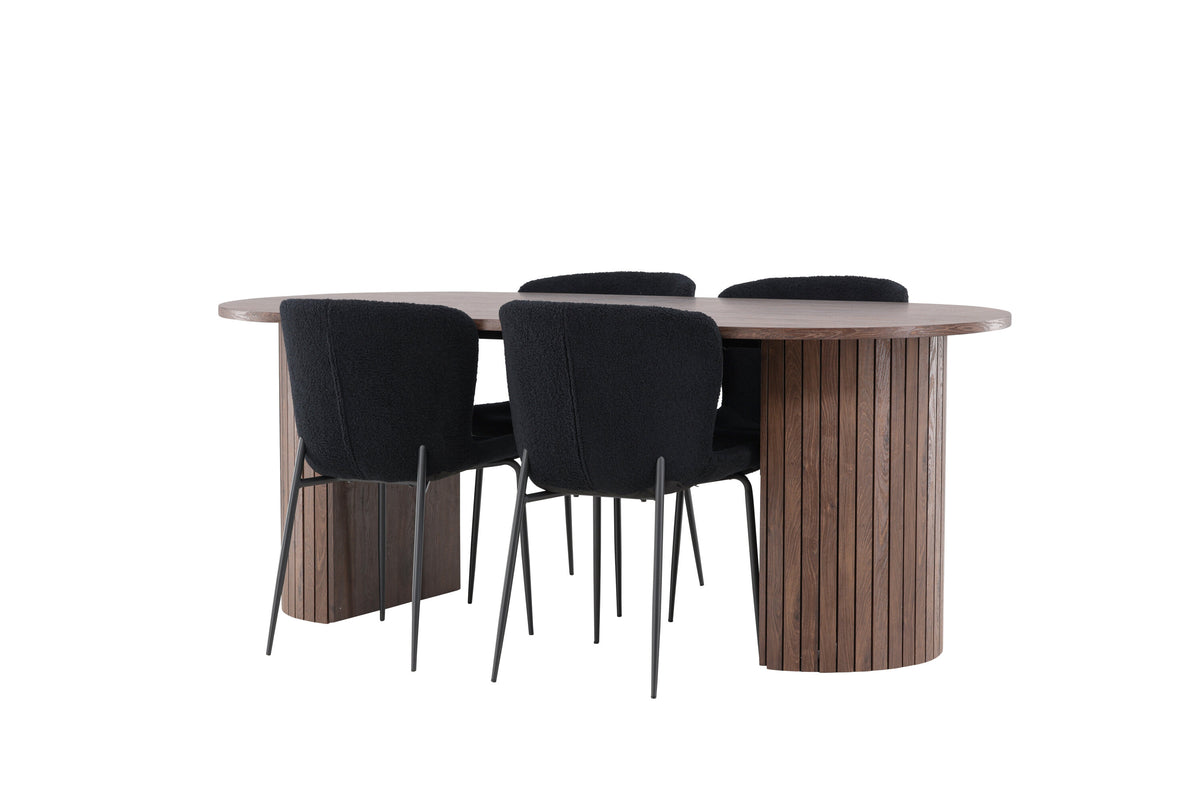 Härön Matbord med Modesto Stolarna – MDF
