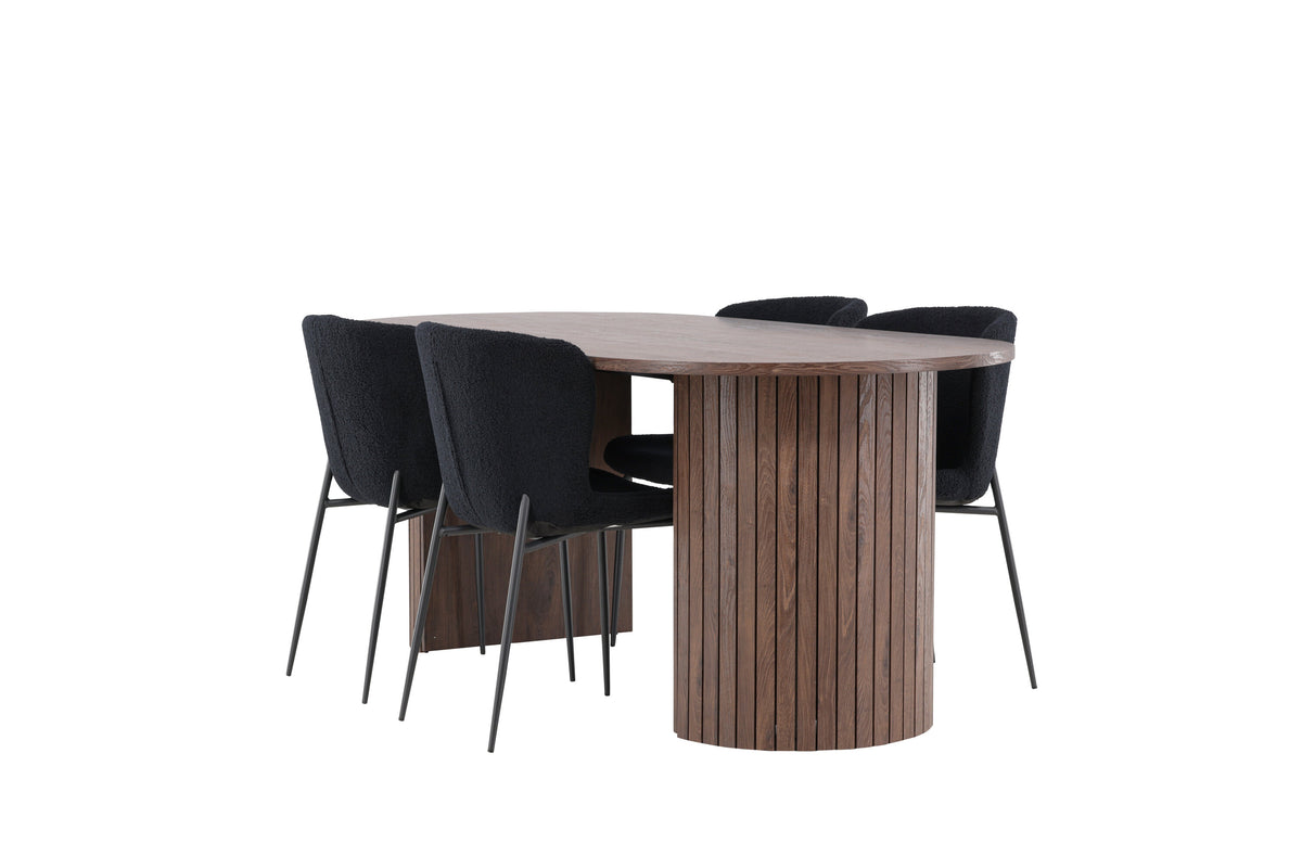 Härön Matbord med Modesto Stolarna – MDF
