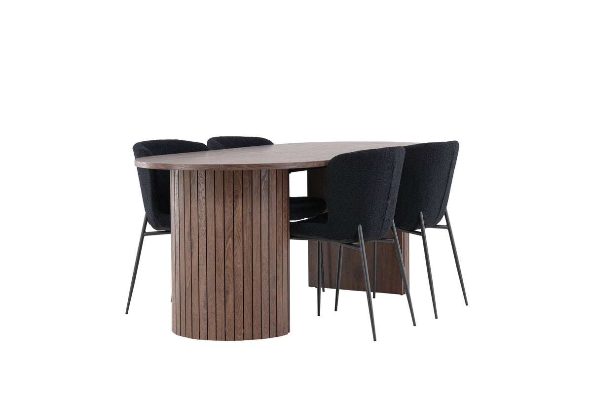 Härön Matbord med Modesto Stolarna – MDF