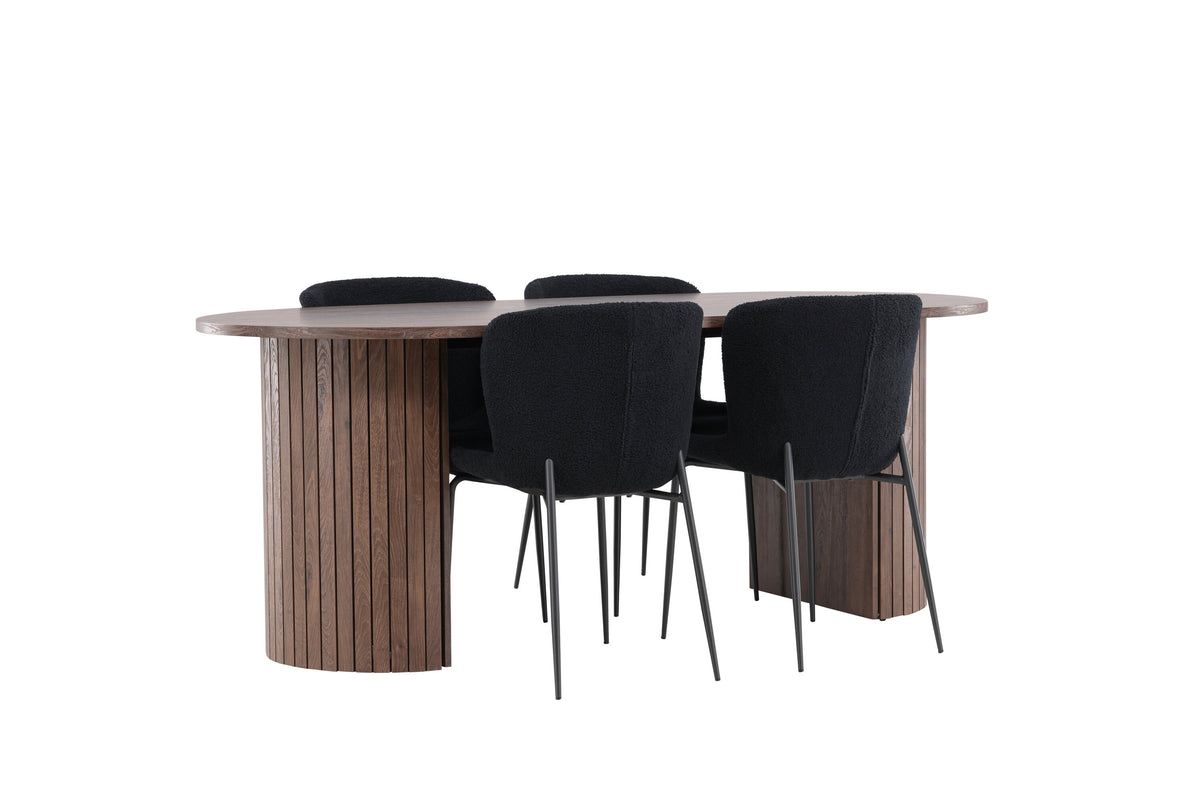 Härön Matbord med Modesto Stolarna – MDF