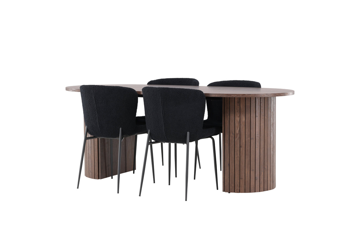 Härön Matbord med Modesto Stolarna – MDF