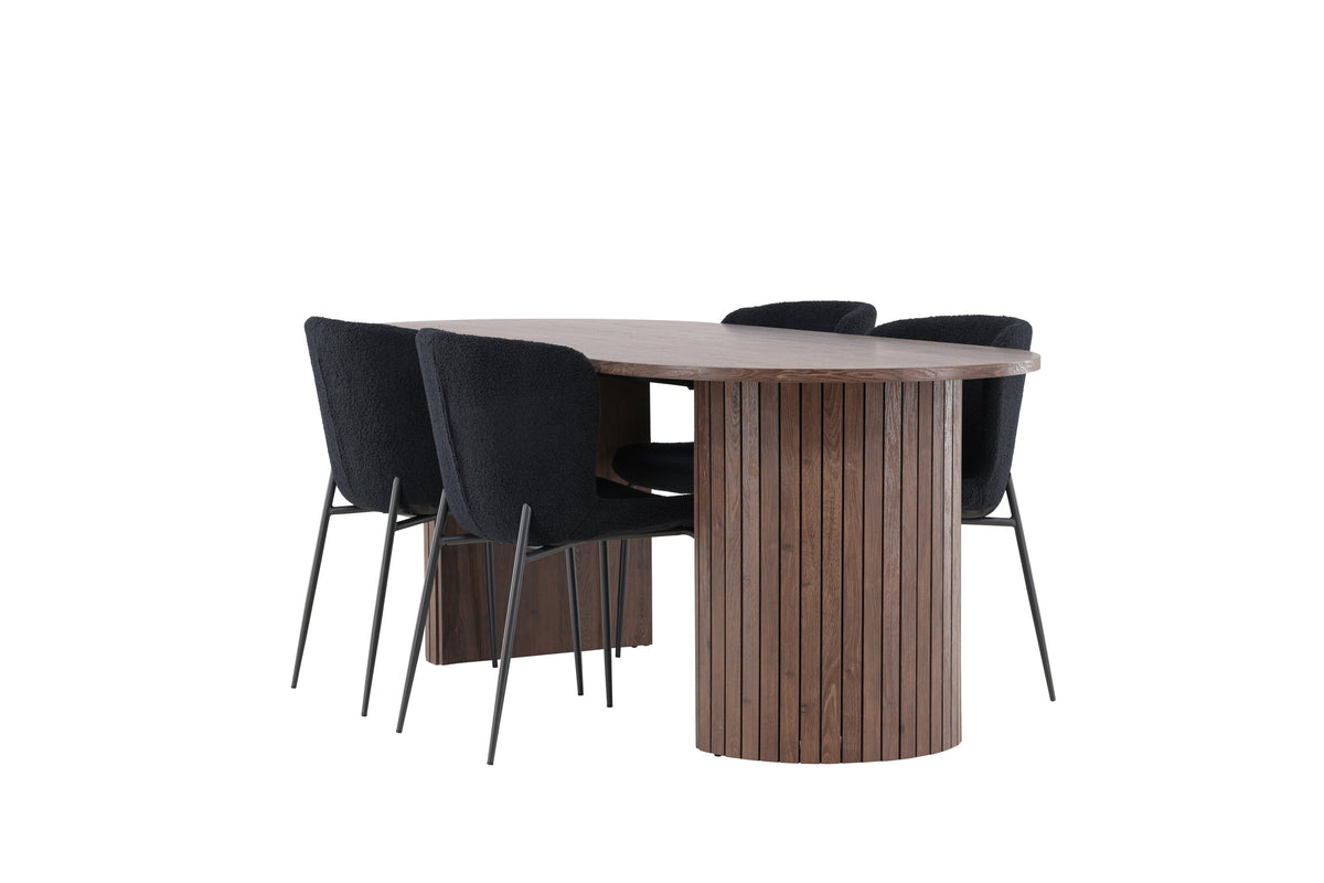 Härön Matbord med Modesto Stolarna – MDF