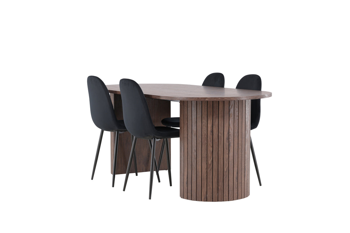 Härön Matbord med Polar Stolarna – MDF