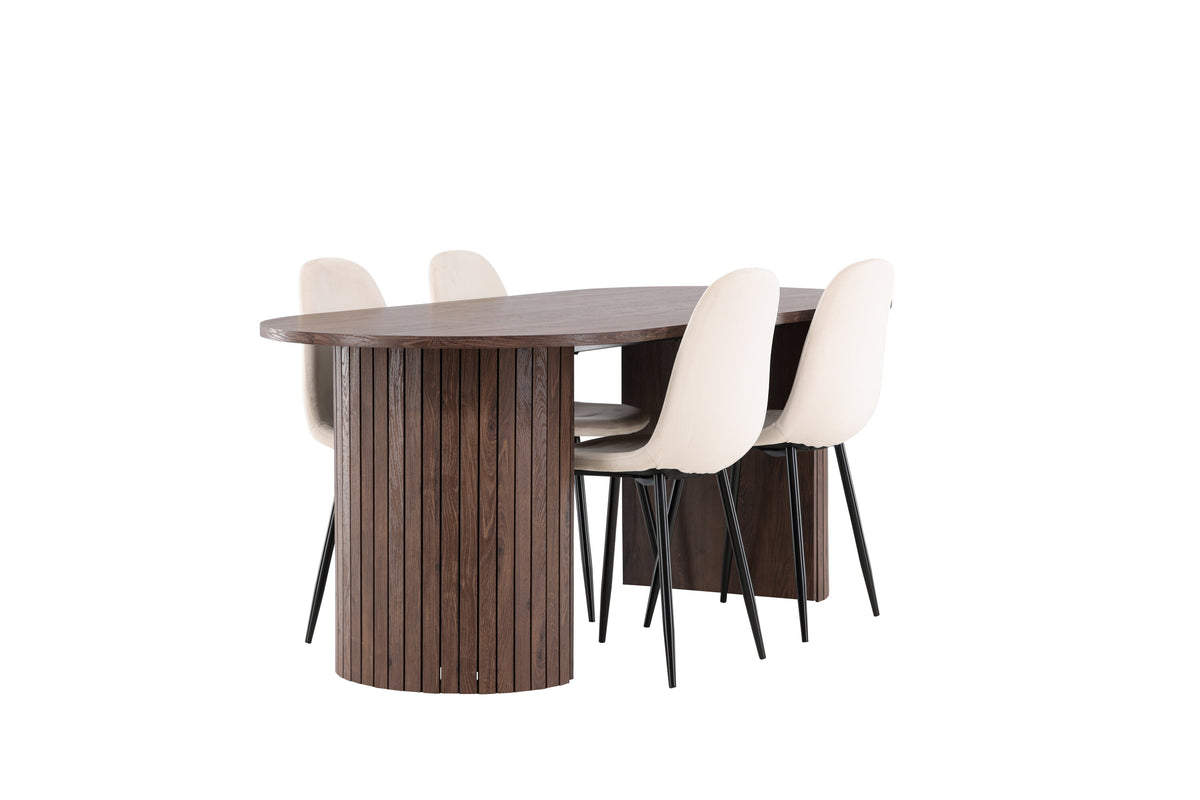 Härön Matbord med Polar Stolarna – MDF