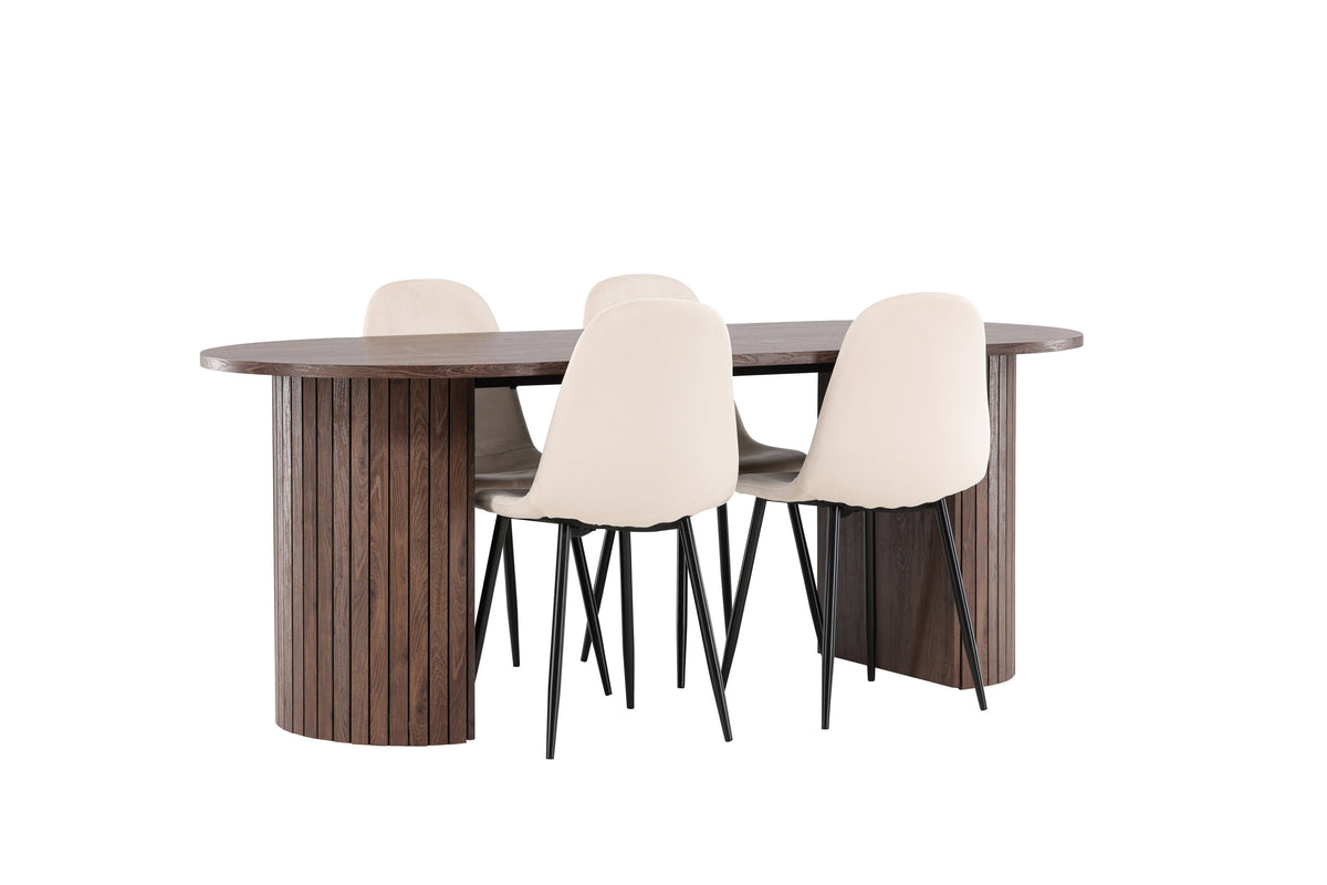 Härön Matbord med Polar Stolarna – MDF