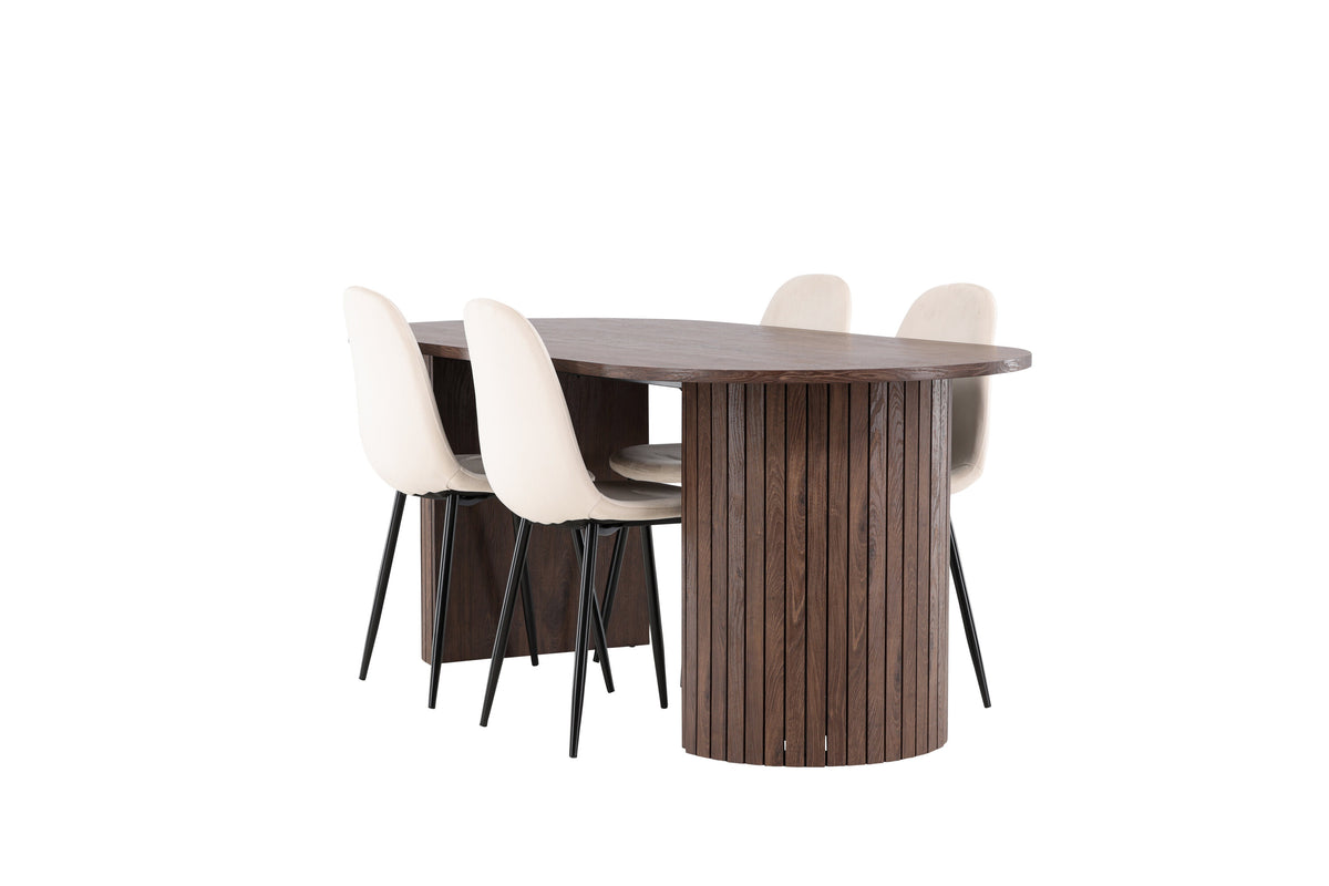 Härön Matbord med Polar Stolarna – MDF