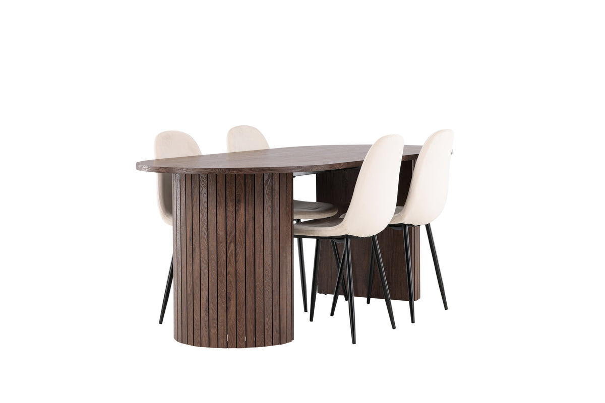 Härön Matbord med Polar Stolarna – MDF
