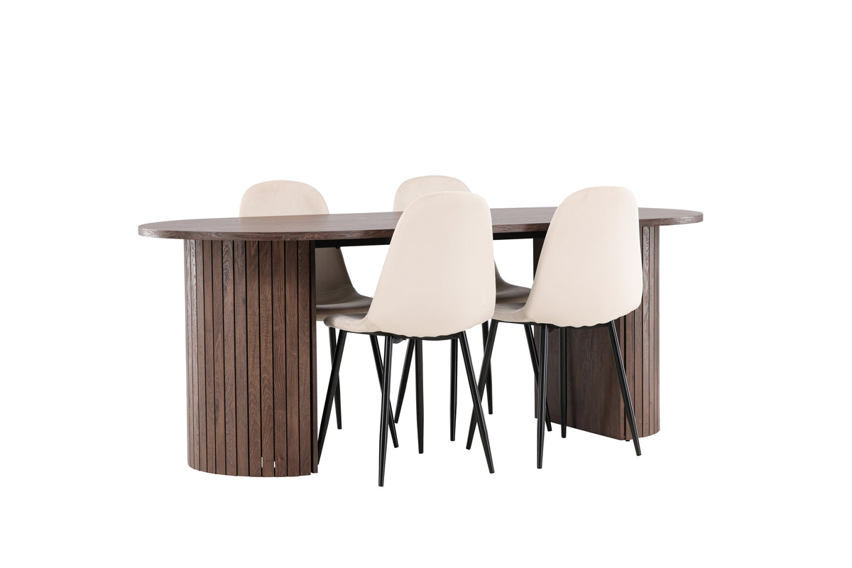 Härön Matbord med Polar Stolarna – MDF