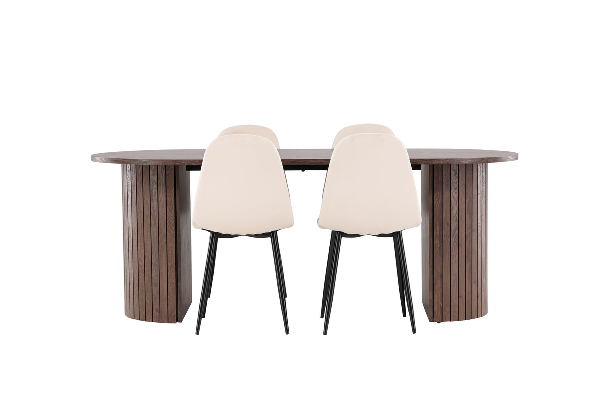 Härön Matbord med Polar Stolarna – MDF