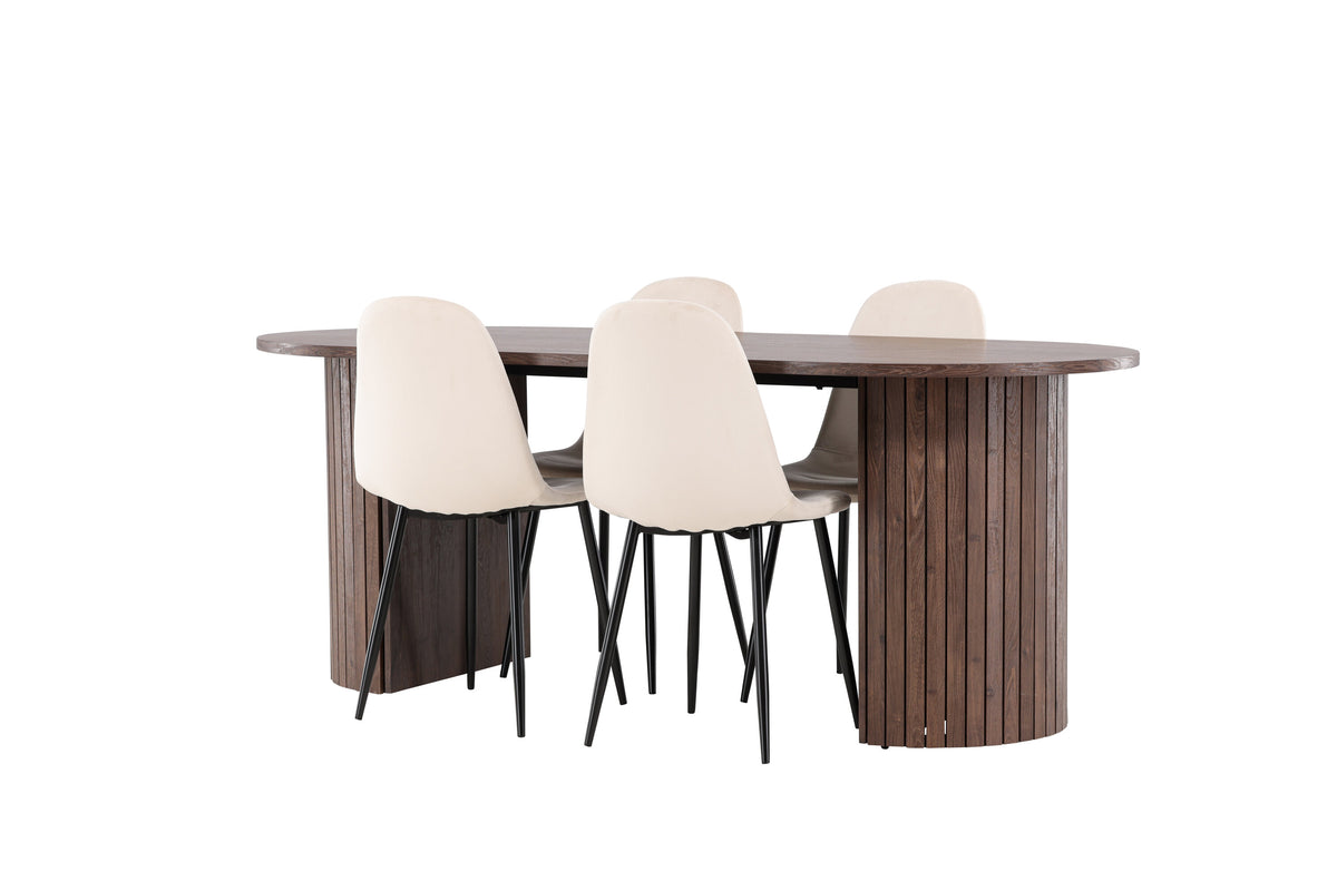 Härön Matbord med Polar Stolarna – MDF