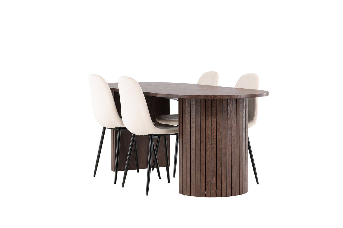 Härön Matbord med Polar Stolarna – MDF