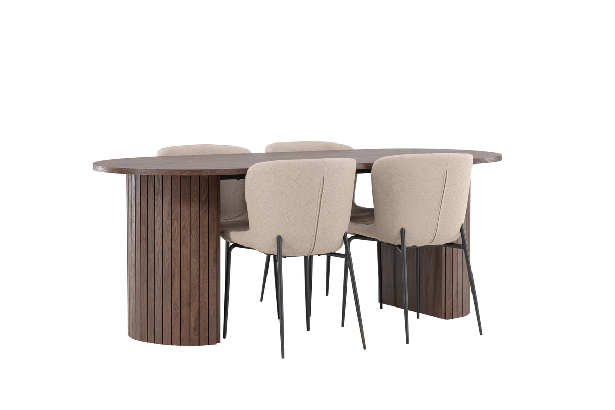 Härön Matbord med Modesto Stolarna – MDF