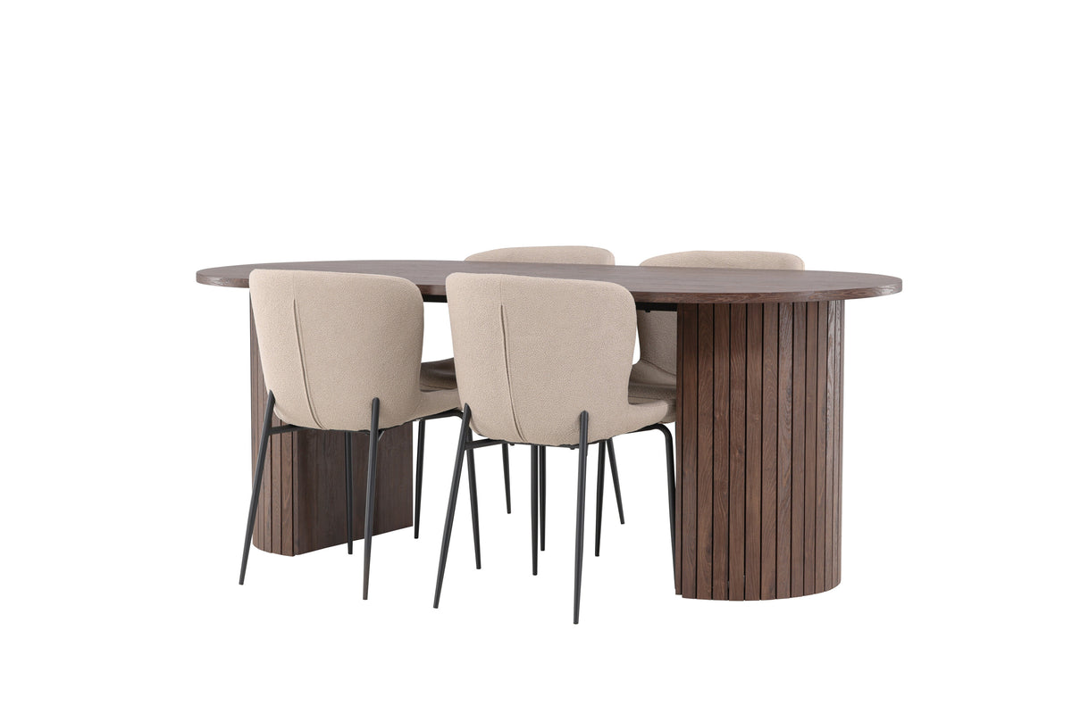 Härön Matbord med Modesto Stolarna – MDF