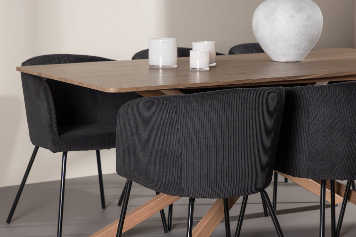Piazza Matbord med Berit Stolarna – MDF