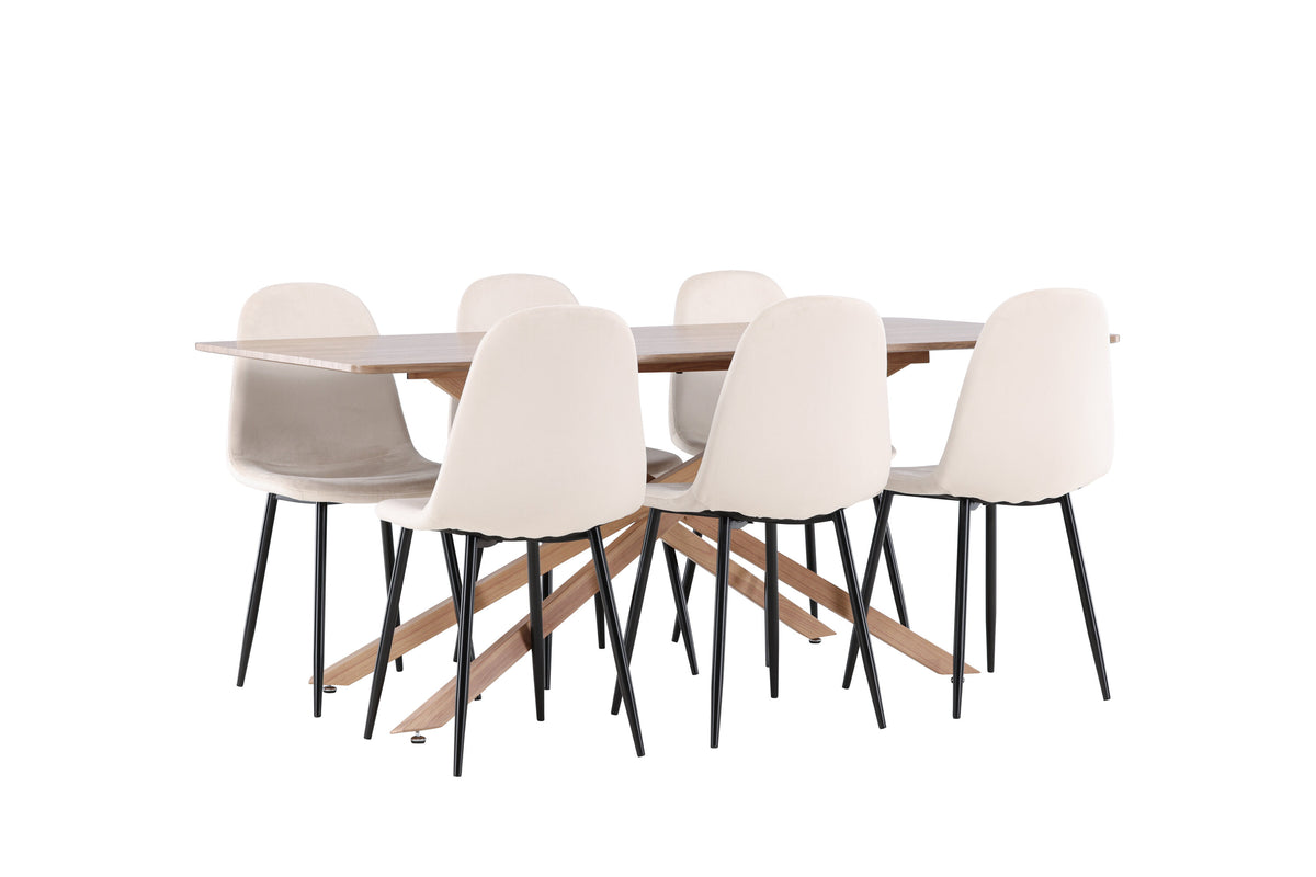 Piazza Matbord med Polar Stolarna – MDF