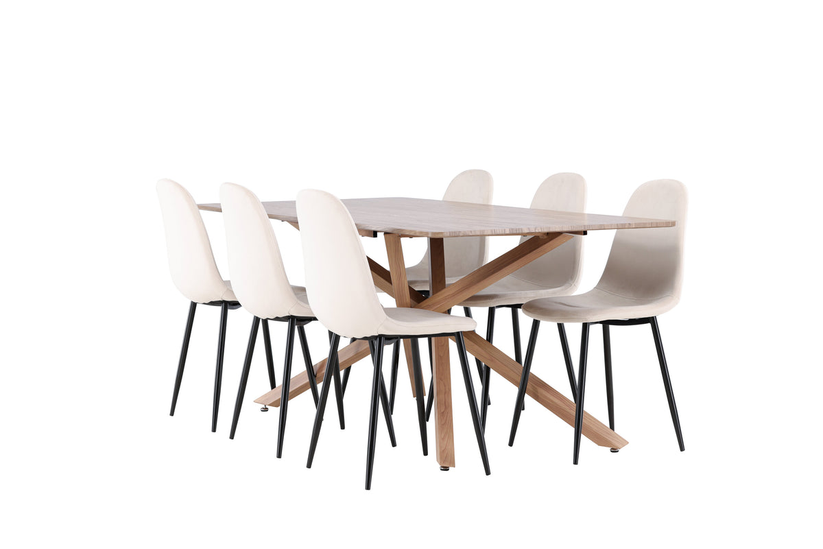Piazza Matbord med Polar Stolarna – MDF