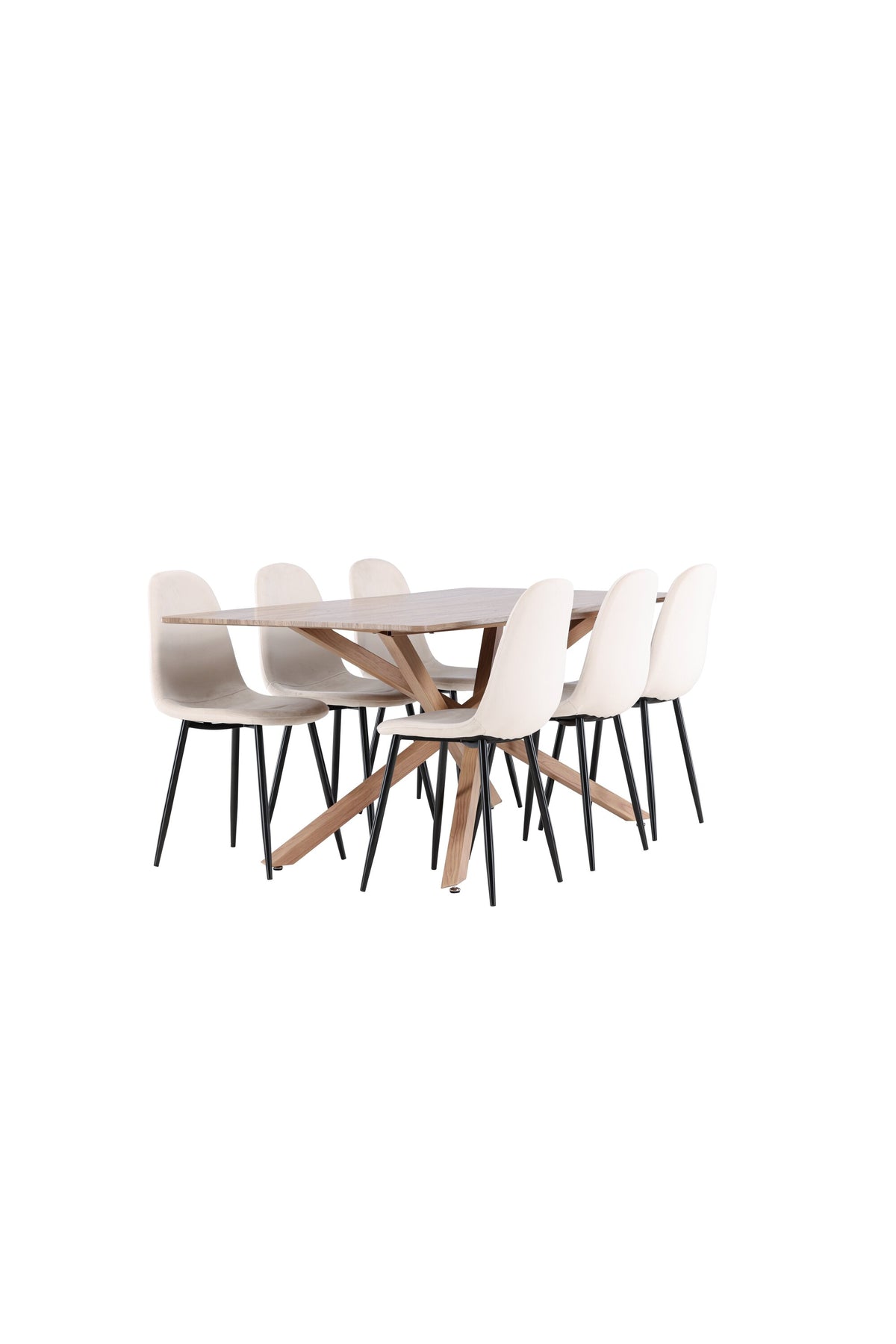Piazza Matbord med Polar Stolarna – MDF