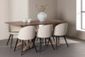 Piazza Matbord med Velvet Stolarna – MDF