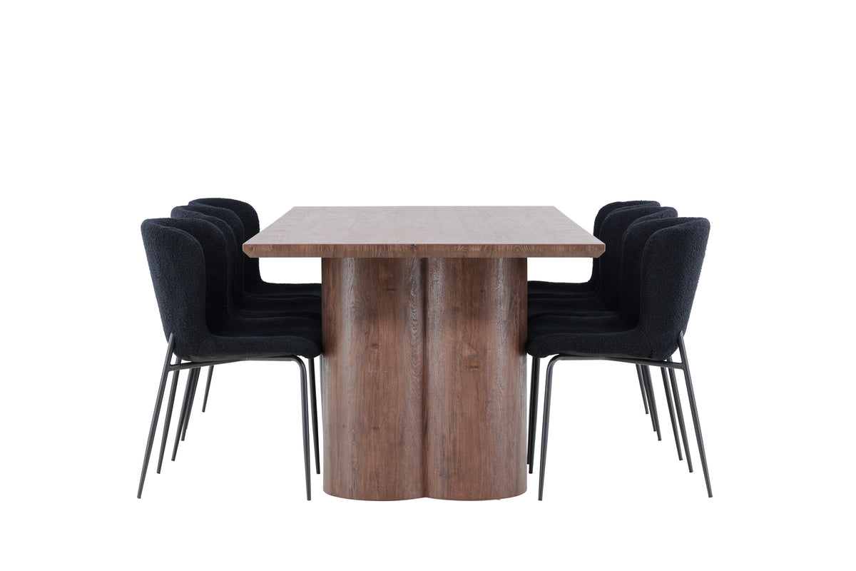 Olivia Matbord med Modesto Stolarna – MDF