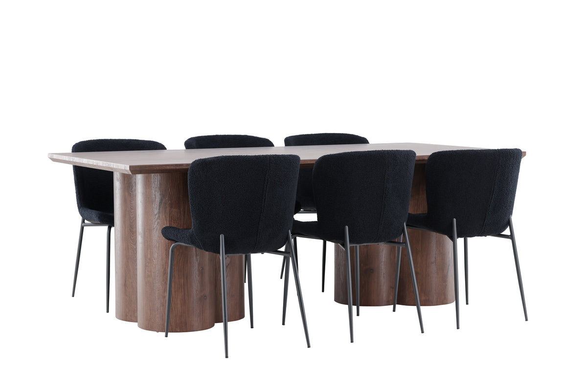 Olivia Matbord med Modesto Stolarna – MDF