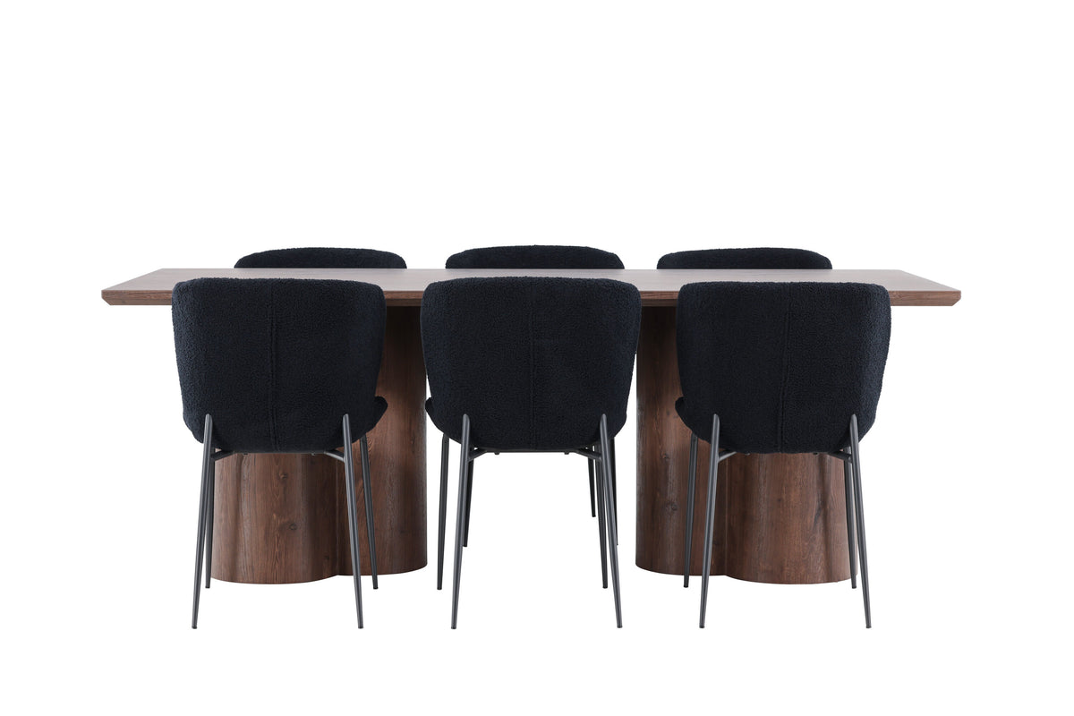 Olivia Matbord med Modesto Stolarna – MDF