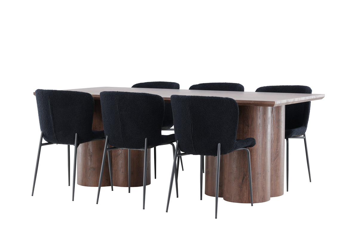Olivia Matbord med Modesto Stolarna – MDF