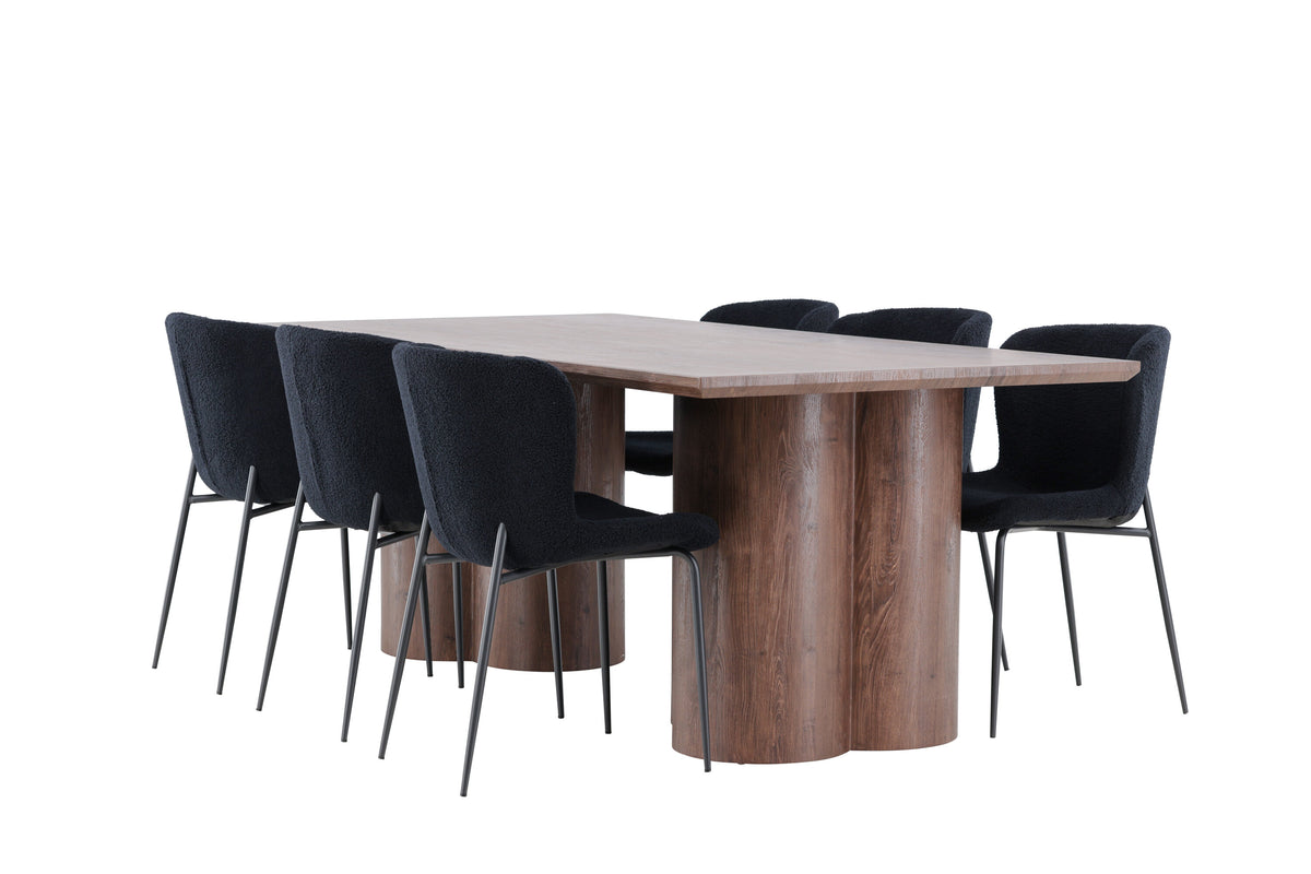 Olivia Matbord med Modesto Stolarna – MDF