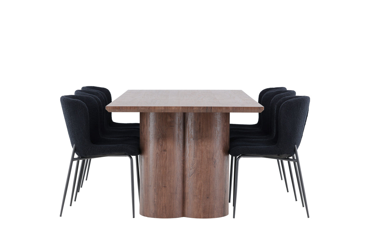 Olivia Matbord med Modesto Stolarna – MDF