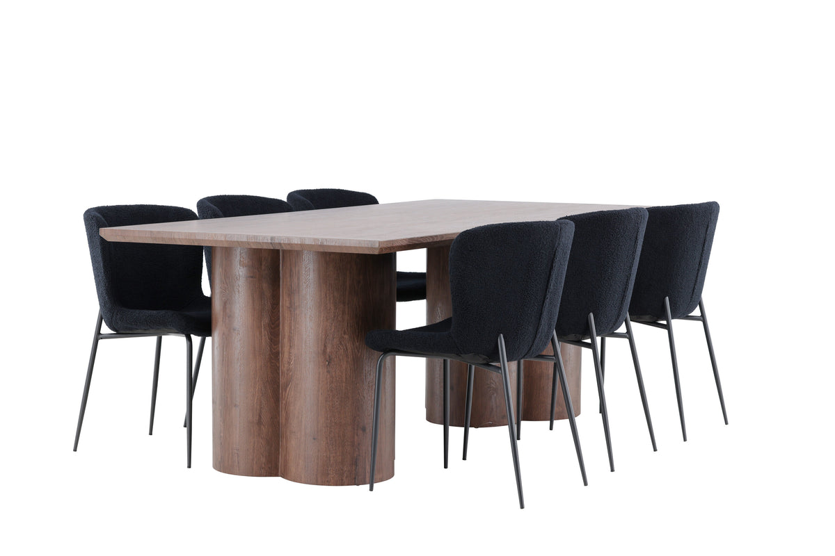 Olivia Matbord med Modesto Stolarna – MDF