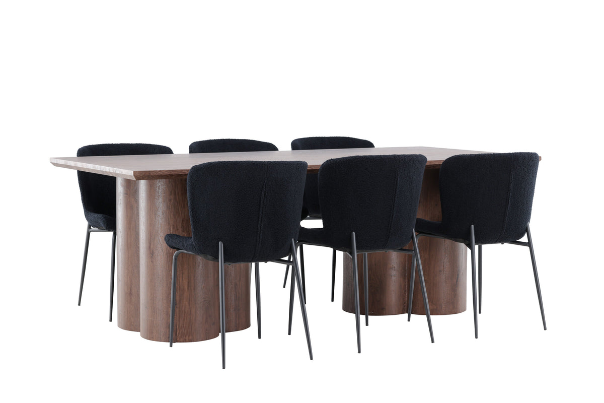 Olivia Matbord med Modesto Stolarna – MDF