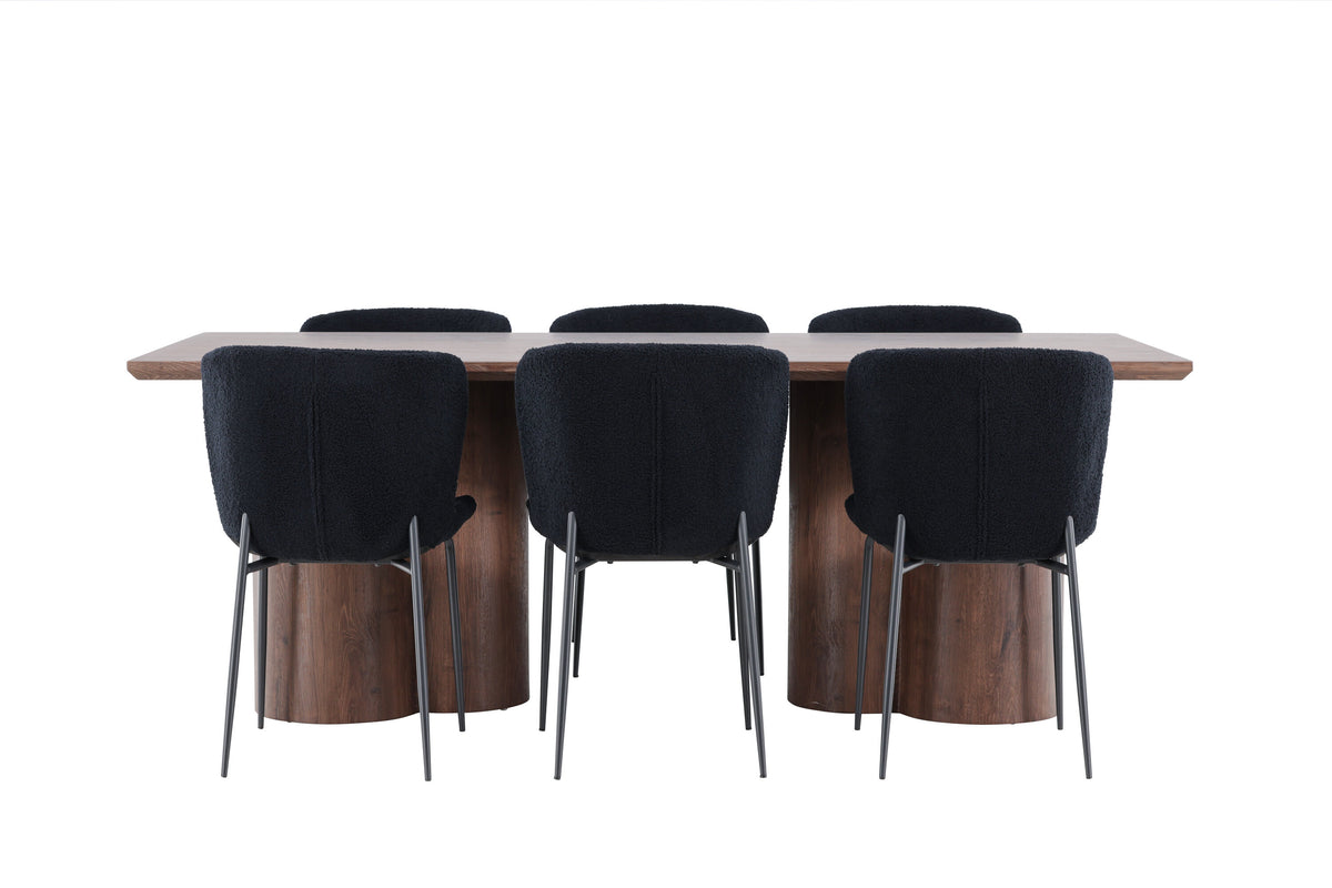 Olivia Matbord med Modesto Stolarna – MDF