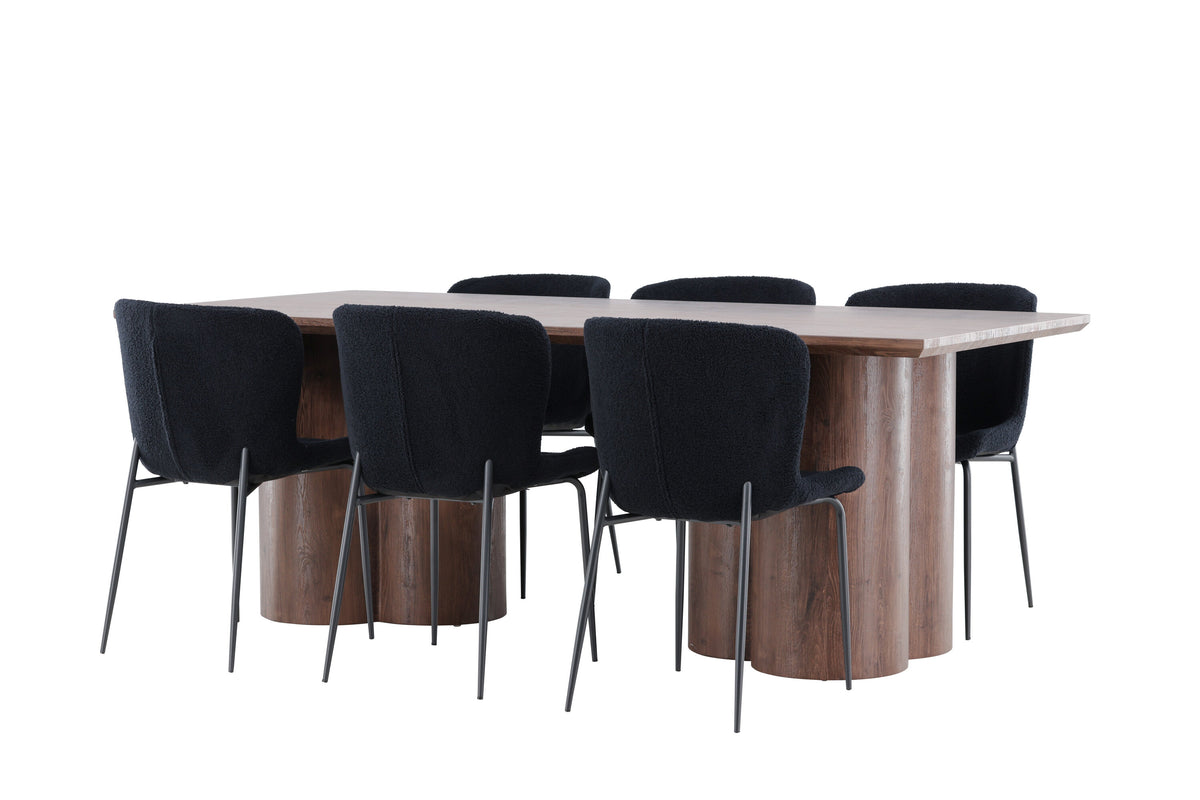 Olivia Matbord med Modesto Stolarna – MDF