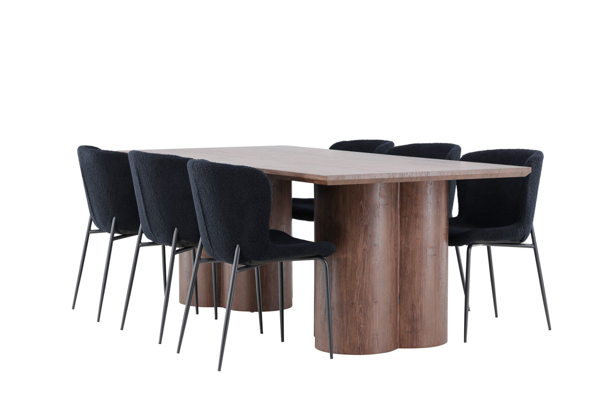 Olivia Matbord med Modesto Stolarna – MDF