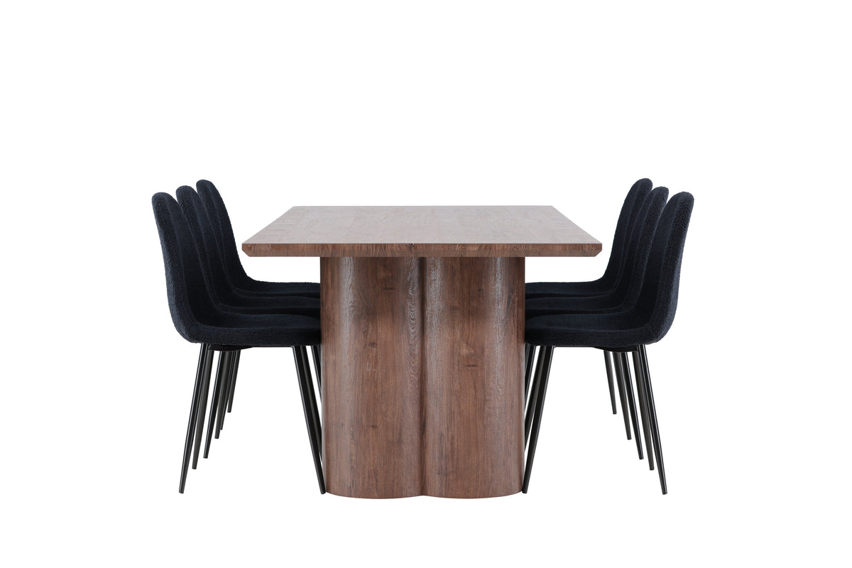 Olivia Matbord med Polar Stolarna – MDF