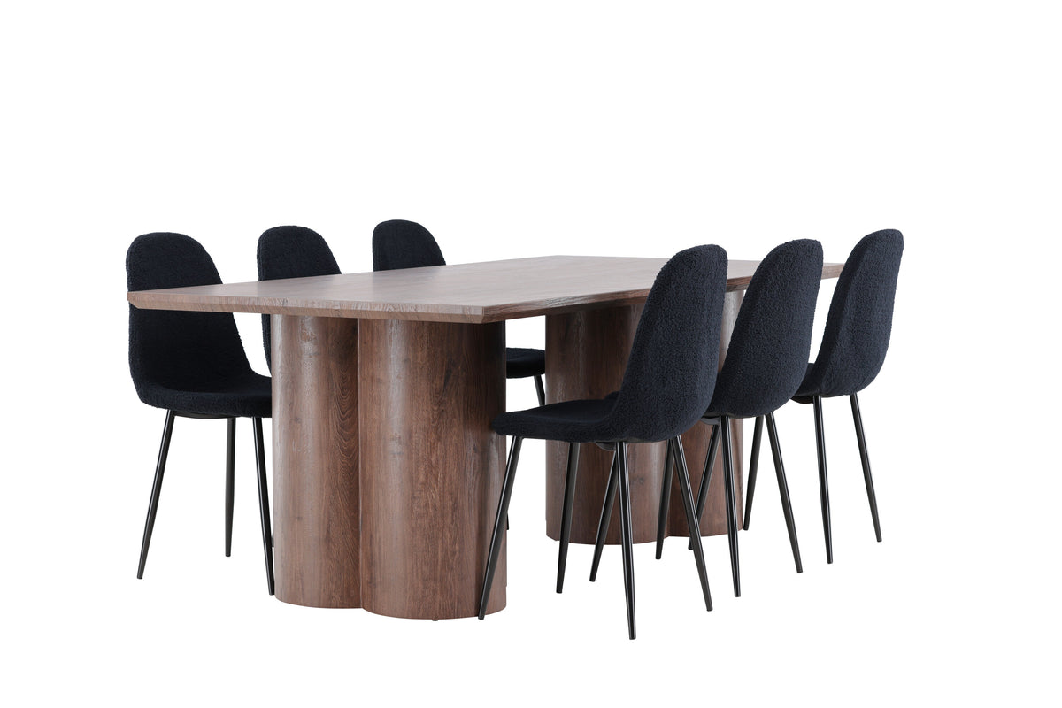Olivia Matbord med Polar Stolarna – MDF