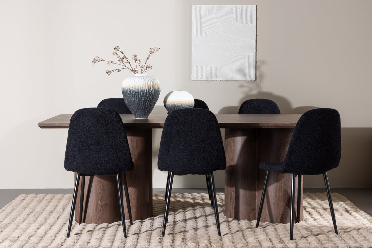 Olivia Matbord med Polar Stolarna – MDF