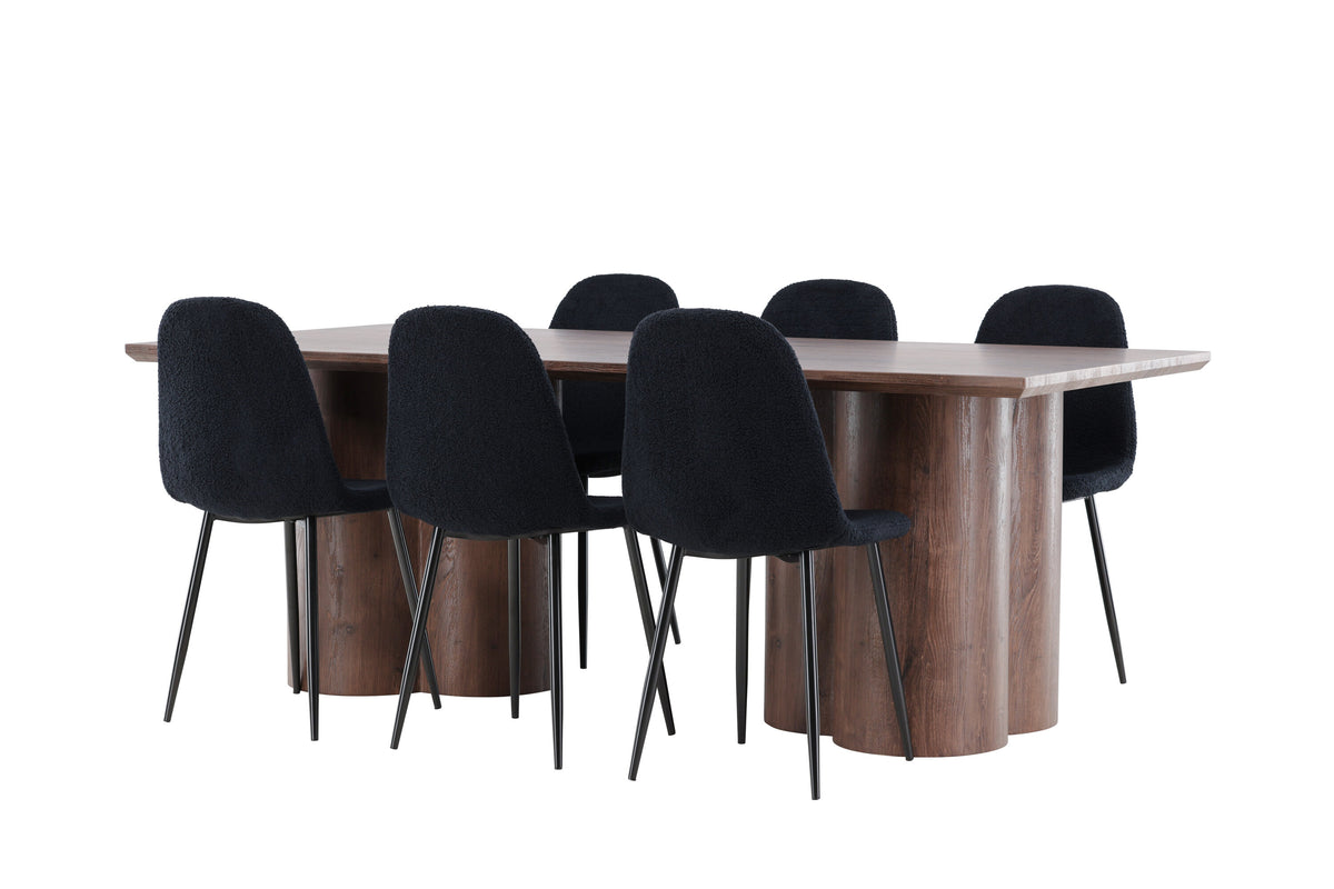 Olivia Matbord med Polar Stolarna – MDF
