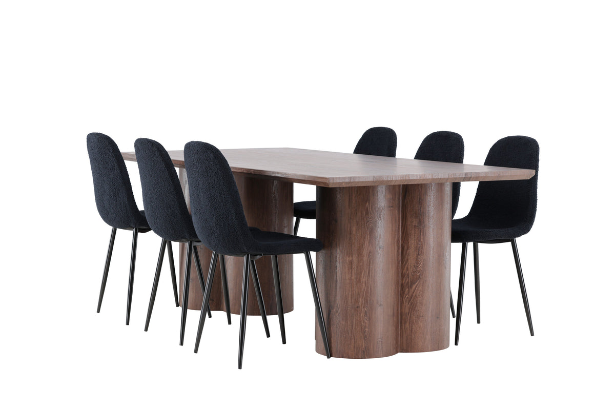 Olivia Matbord med Polar Stolarna – MDF