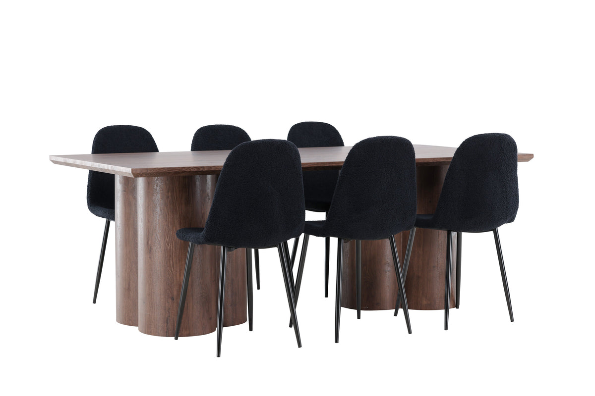 Olivia Matbord med Polar Stolarna – MDF