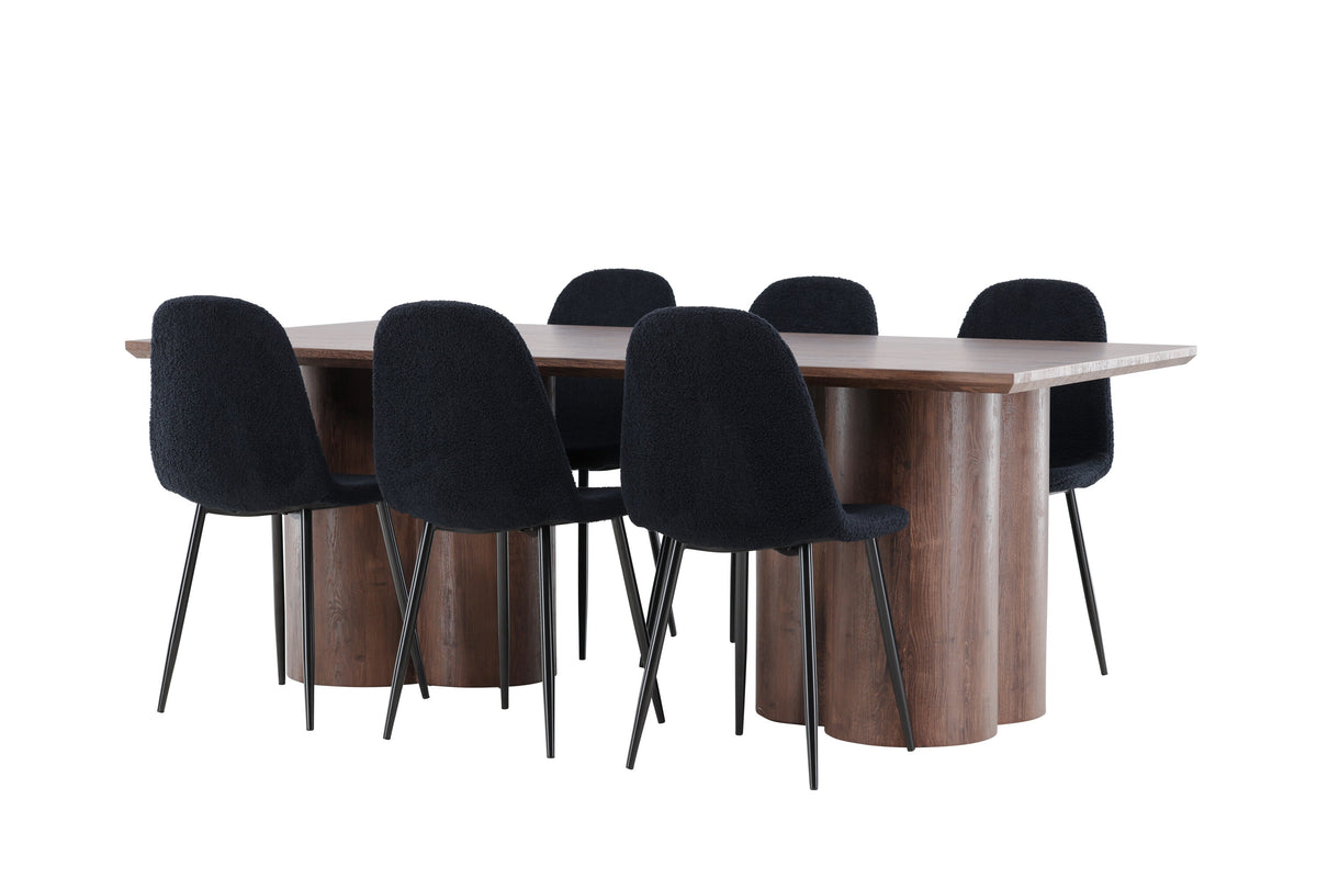Olivia Matbord med Polar Stolarna – MDF