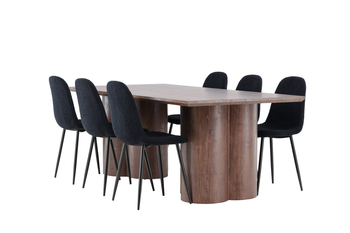 Olivia Matbord med Polar Stolarna – MDF