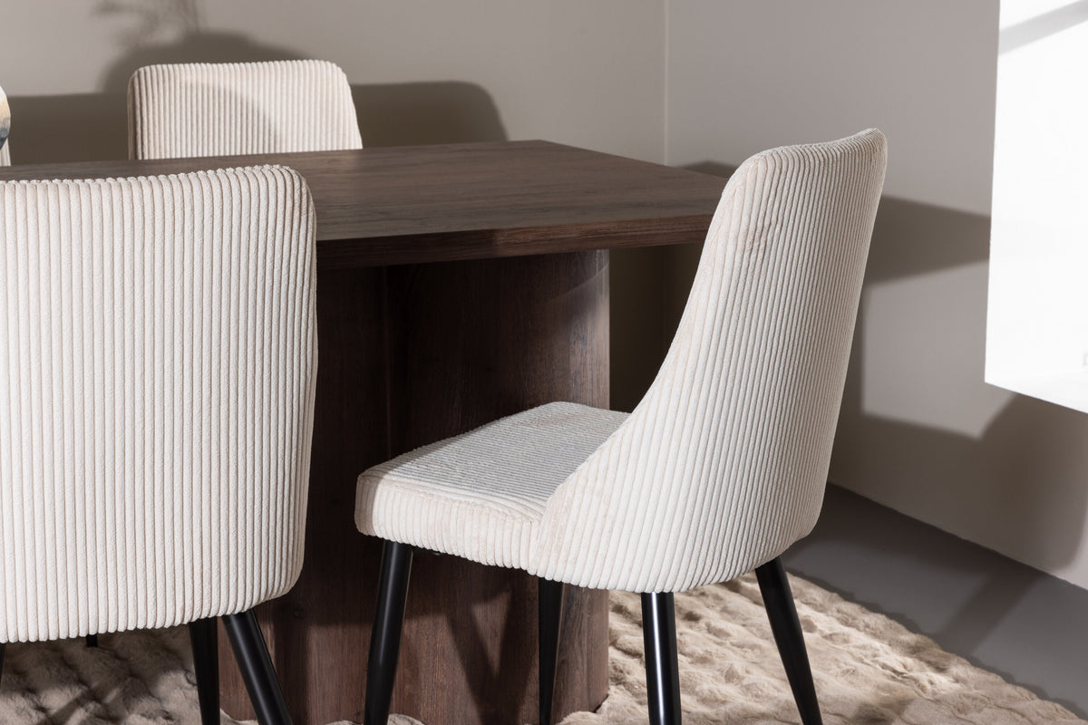 Olivia Matbord med Leone Stolarna – MDF