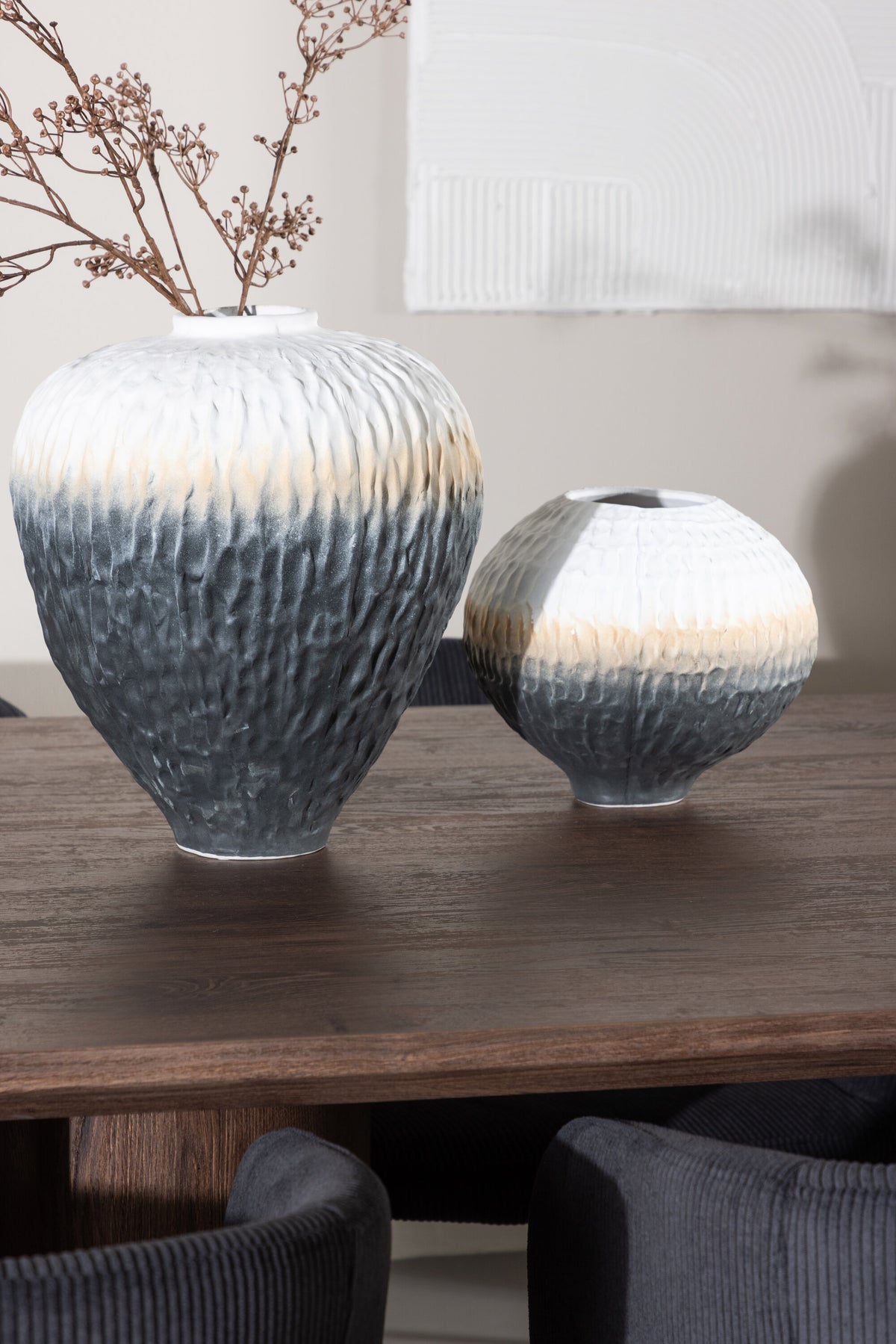 Olivia Matbord med Berit Stolarna – MDF