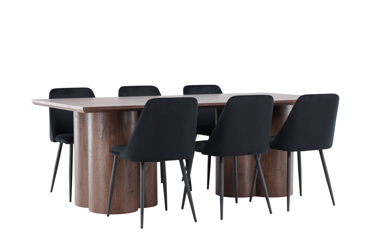 Olivia Matbord med Night Stolarna – MDF